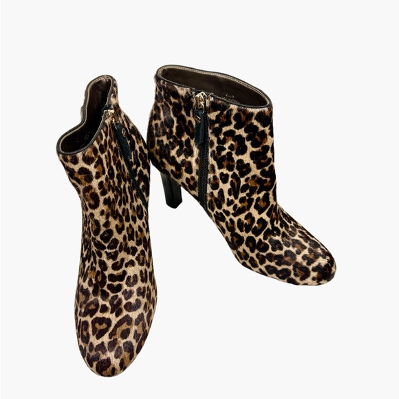 Talbots Banya leopard Print calf hair Ankle Booties size 8.5 - Picture 13 of 13